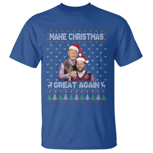 Christmas Trump Vance T Shirt Make Xmas Great Again Funny Republicans Ugly Sweater TS02 Royal Blue Print Your Wear