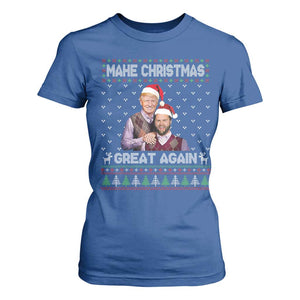 Christmas Trump Vance T Shirt For Women Make Xmas Great Again Funny Republicans Ugly Sweater TS02 Royal Blue Print Your Wear