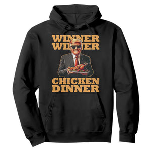 Trump Won 2024 Winner Hoodie Funny Winner Chicken Dinner TS02 Black Print Your Wear