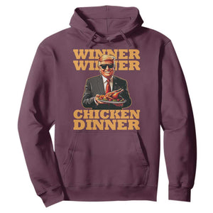 Trump Won 2024 Winner Hoodie Funny Winner Chicken Dinner TS02 Maroon Print Your Wear