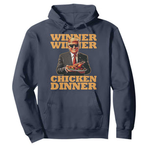 Trump Won 2024 Winner Hoodie Funny Winner Chicken Dinner TS02 Navy Print Your Wear