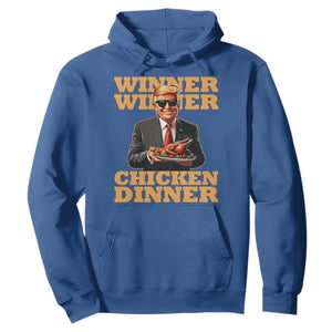 Trump Won 2024 Winner Hoodie Funny Winner Chicken Dinner TS02 Royal Blue Print Your Wear