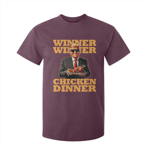 Trump Won 2024 Winner T Shirt For Kid Funny Winner Chicken Dinner TS02 Maroon Print Your Wear