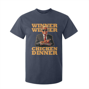 Trump Won 2024 Winner T Shirt For Kid Funny Winner Chicken Dinner TS02 Navy Print Your Wear