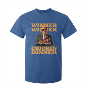 Trump Won 2024 Winner T Shirt For Kid Funny Winner Chicken Dinner TS02 Royal Blue Print Your Wear