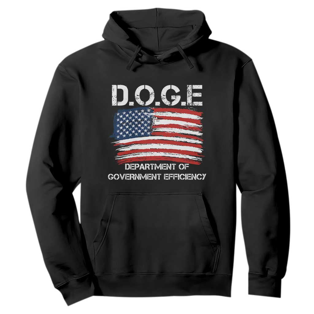 Trump Elon 2024 Hoodie D.O.G.E Department Of Government Efficiency DOGE TS02 Black Print Your Wear