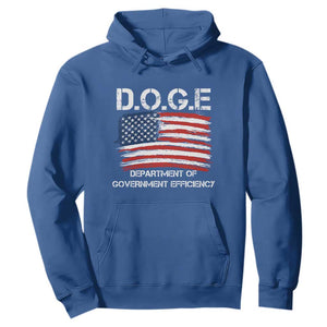 Trump Elon 2024 Hoodie D.O.G.E Department Of Government Efficiency DOGE TS02 Royal Blue Print Your Wear