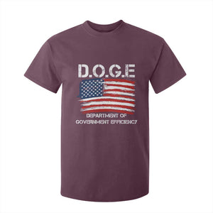 Trump Elon 2024 T Shirt For Kid D.O.G.E Department Of Government Efficiency DOGE TS02 Maroon Print Your Wear