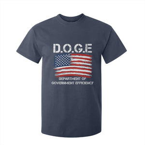 Trump Elon 2024 T Shirt For Kid D.O.G.E Department Of Government Efficiency DOGE TS02 Navy Print Your Wear