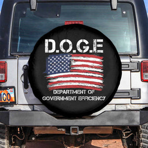 Trump Elon 2024 Spare Tire Cover D.O.G.E Department Of Government Efficiency DOGE TS02 No hole Black Print Your Wear