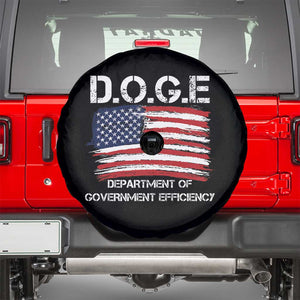 Trump Elon 2024 Spare Tire Cover D.O.G.E Department Of Government Efficiency DOGE TS02 Black Print Your Wear