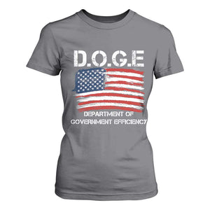 Trump Elon 2024 T Shirt For Women D.O.G.E Department Of Government Efficiency DOGE TS02 Charcoal Print Your Wear