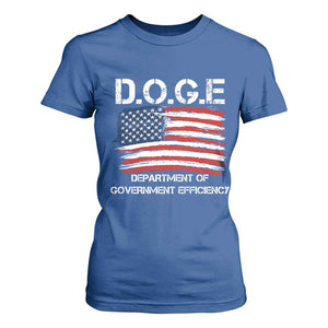 Trump Elon 2024 T Shirt For Women D.O.G.E Department Of Government Efficiency DOGE TS02 Royal Blue Print Your Wear