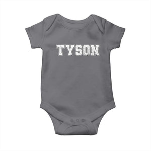 Team Tyson Baby Onesie Family Personalized Name Retro Vintage Minimalism TS02 Charcoal Print Your Wear