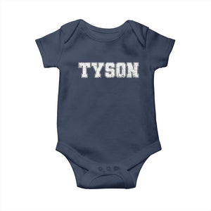 Team Tyson Baby Onesie Family Personalized Name Retro Vintage Minimalism TS02 Navy Print Your Wear