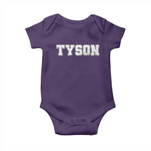 Team Tyson Baby Onesie Family Personalized Name Retro Vintage Minimalism TS02 Purple Print Your Wear