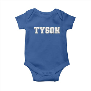 Team Tyson Baby Onesie Family Personalized Name Retro Vintage Minimalism TS02 Royal Blue Print Your Wear