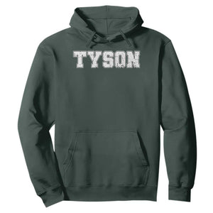 Team Tyson Hoodie Family Personalized Name Retro Vintage Minimalism TS02 Dark Forest Green Print Your Wear