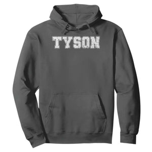 Team Tyson Hoodie Family Personalized Name Retro Vintage Minimalism TS02 Dark Heather Print Your Wear