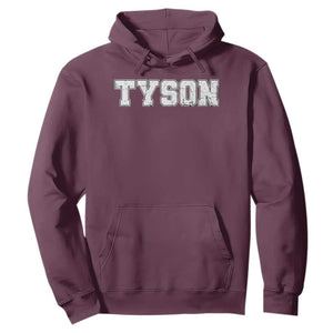 Team Tyson Hoodie Family Personalized Name Retro Vintage Minimalism TS02 Maroon Print Your Wear