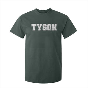 Team Tyson T Shirt For Kid Family Personalized Name Retro Vintage Minimalism TS02 Dark Forest Green Print Your Wear