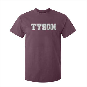 Team Tyson T Shirt For Kid Family Personalized Name Retro Vintage Minimalism TS02 Maroon Print Your Wear