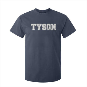 Team Tyson T Shirt For Kid Family Personalized Name Retro Vintage Minimalism TS02 Navy Print Your Wear