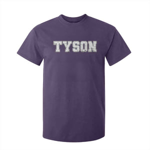 Team Tyson T Shirt For Kid Family Personalized Name Retro Vintage Minimalism TS02 Purple Print Your Wear