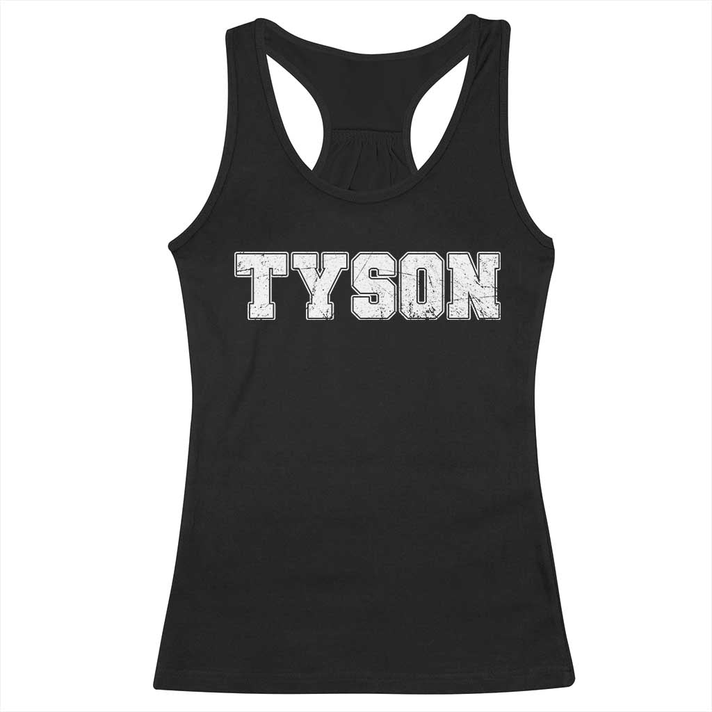 Team Tyson Racerback Tank Top Family Personalized Name Retro Vintage Minimalism TS02 Black Print Your Wear