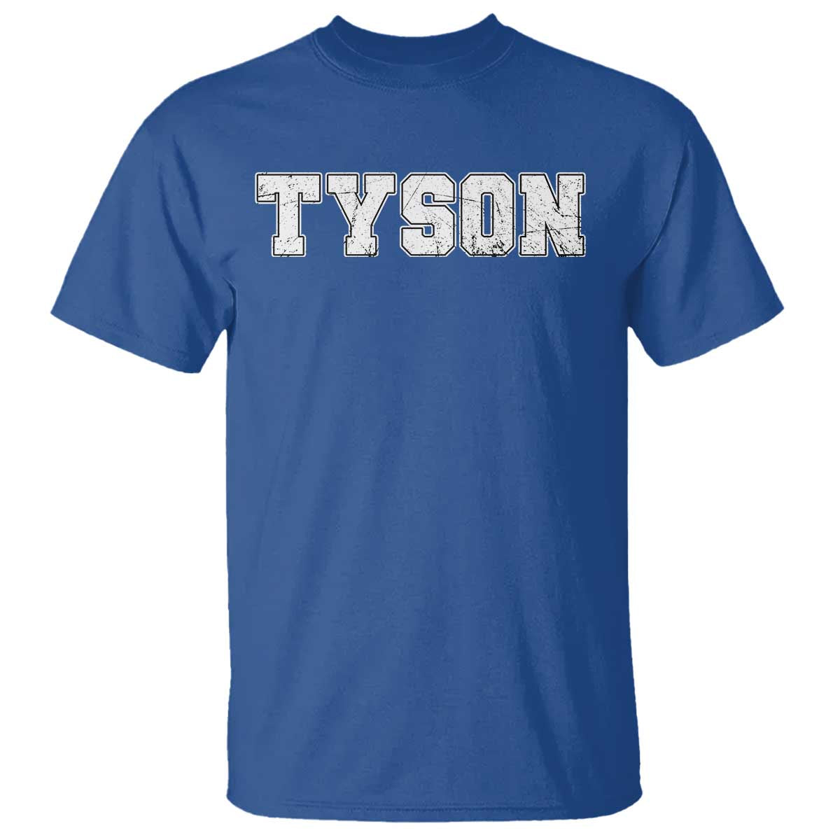 Team Tyson T Shirt Family Personalized Name Retro Vintage Minimalism TS02 Royal Blue Print Your Wear
