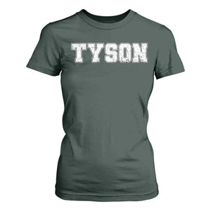 Team Tyson T Shirt For Women Family Personalized Name Retro Vintage Minimalism TS02 Dark Forest Green Print Your Wear