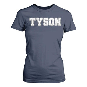 Team Tyson T Shirt For Women Family Personalized Name Retro Vintage Minimalism TS02 Navy Print Your Wear