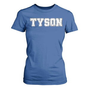 Team Tyson T Shirt For Women Family Personalized Name Retro Vintage Minimalism TS02 Royal Blue Print Your Wear