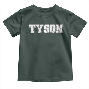 Team Tyson Toddler T Shirt Family Personalized Name Retro Vintage Minimalism TS02 Dark Forest Green Print Your Wear