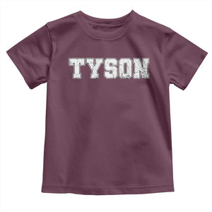 Team Tyson Toddler T Shirt Family Personalized Name Retro Vintage Minimalism TS02 Maroon Print Your Wear