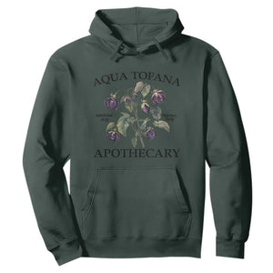 Funny Feminist Hoodie Aqua Tofana Apothecary Vintage Minimalism TS02 Dark Forest Green Print Your Wear