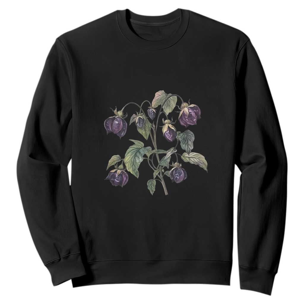 Funny Feminist Vintage Aqua Tofana Apothecary Graphic Minimalism Sweatshirt TS02 Black Print Your Wear