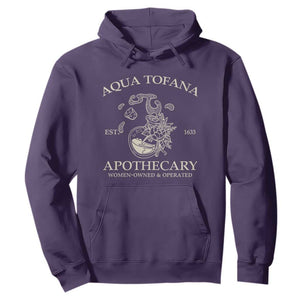 Funny Feminist Hoodie Aqua Tofana Apothecary Est 1633 Retro Vintage TS02 Purple Print Your Wear