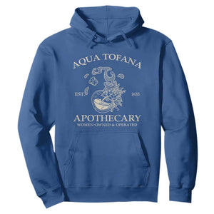 Funny Feminist Hoodie Aqua Tofana Apothecary Est 1633 Retro Vintage TS02 Royal Blue Print Your Wear