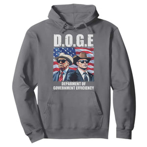 Trump Elon 2024 Hoodie D.O.G.E Department Of Government Efficiency TS02 Charcoal Print Your Wear