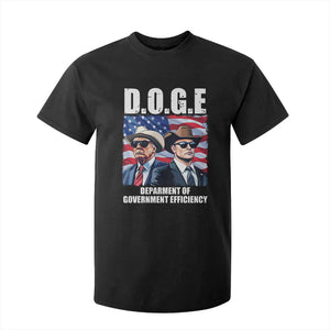 Trump Elon 2024 T Shirt For Kid D.O.G.E Department Of Government Efficiency TS02 Black Print Your Wear