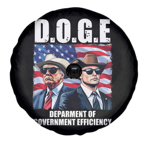 Trump Elon 2024 Spare Tire Cover D.O.G.E Department Of Government Efficiency TS02 Print Your Wear