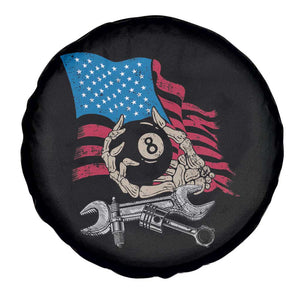 Mechanic Engineer Spare Tire Cover Mechanic Auto Car Repair American Flag Vintage Graphic TS02 Print Your Wear