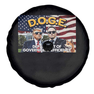 Trump Elon 2024 Spare Tire Cover D.O.G.E DOGE Department Of Government Efficiency TS02 Print Your Wear