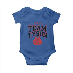 Team Tyson Baby Onesie Family Personalized Name Retro Red TS02 Royal Blue Print Your Wear