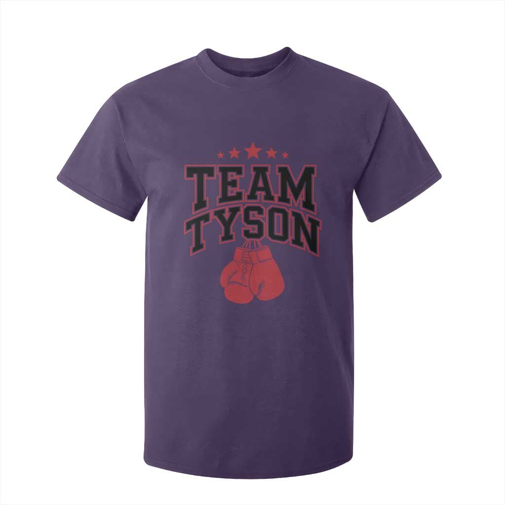 Team Tyson Family Name Retro Red Typography T Shirt For Kid TS02 Purple Print Your Wear