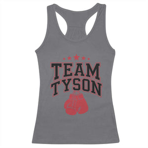 Team Tyson Racerback Tank Top Family Personalized Name Retro Red TS02 Charcoal Print Your Wear