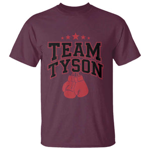 Team Tyson Family Name Retro Red Typography T Shirt TS02 Maroon Print Your Wear