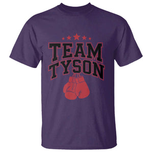 Team Tyson Family Name Retro Red Typography T Shirt TS02 Purple Print Your Wear