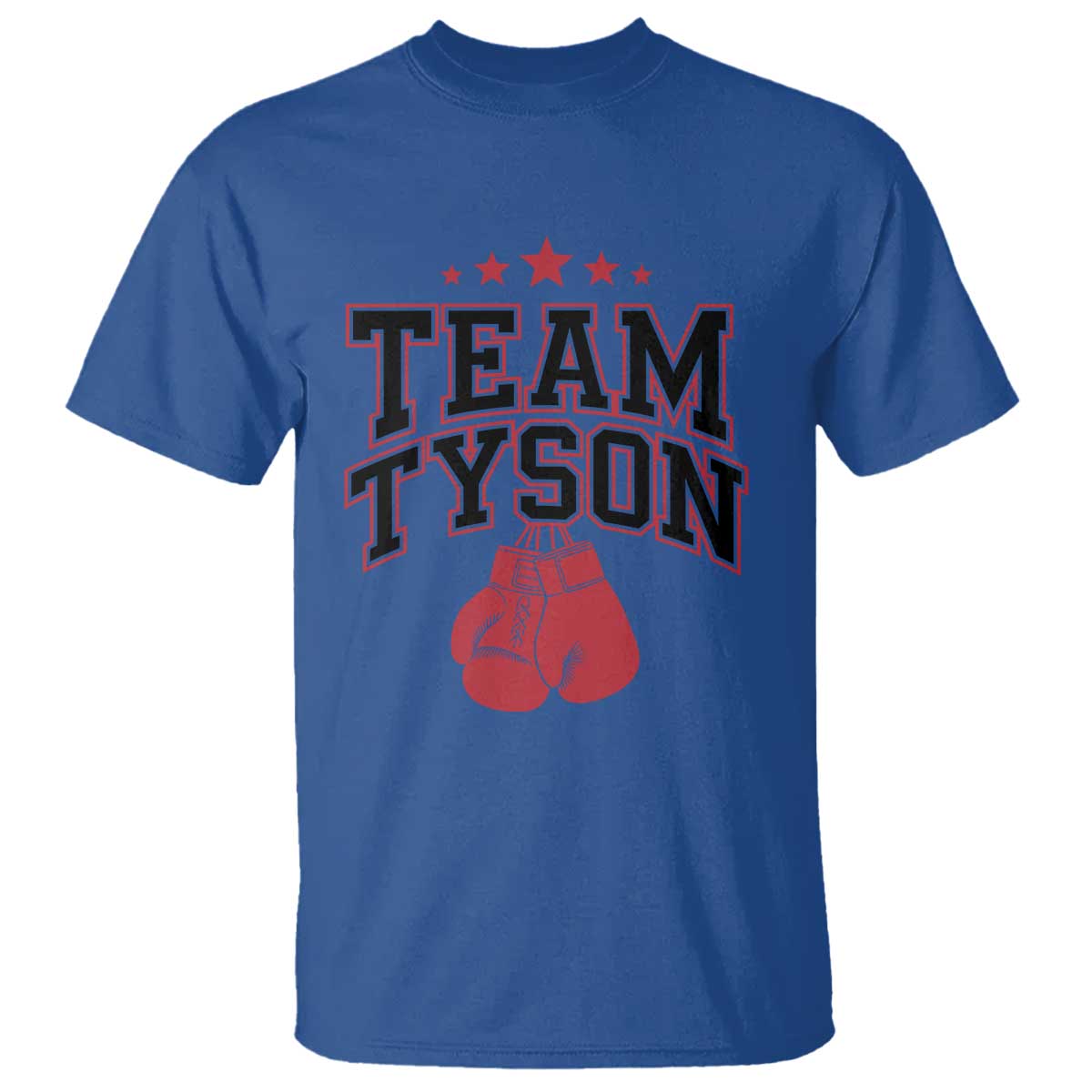 Team Tyson Family Name Retro Red Typography T Shirt TS02 Royal Blue Print Your Wear
